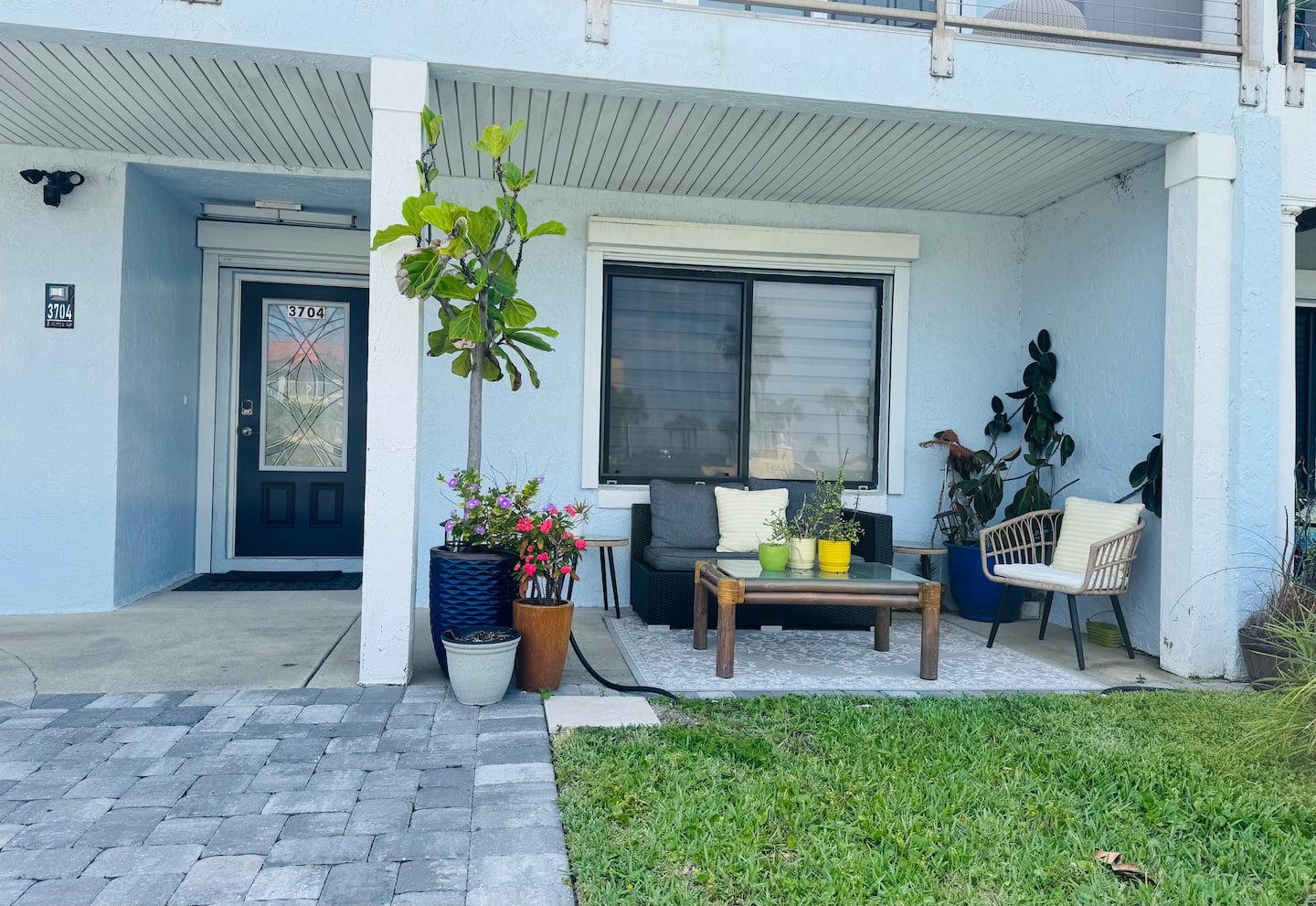Modern Beach Retreat — Front porch