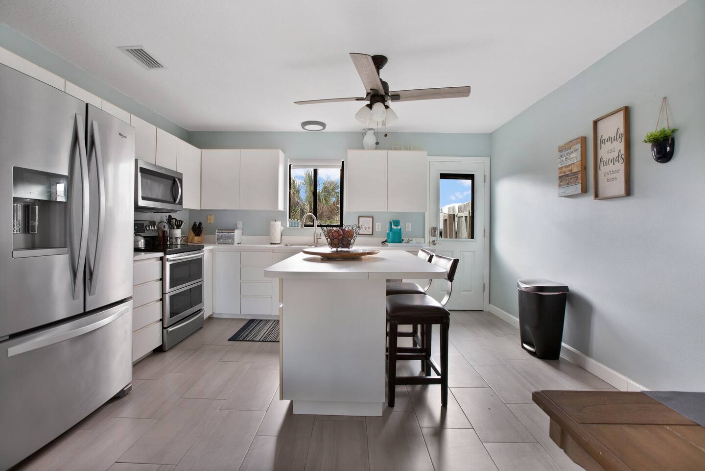 Cozy Beach Retreat — Kitchen island